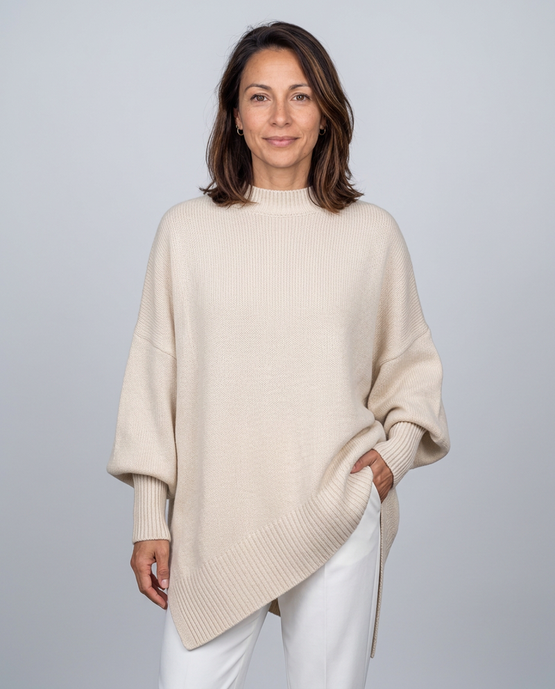 Maglione Oversize con Spacchi Laterali