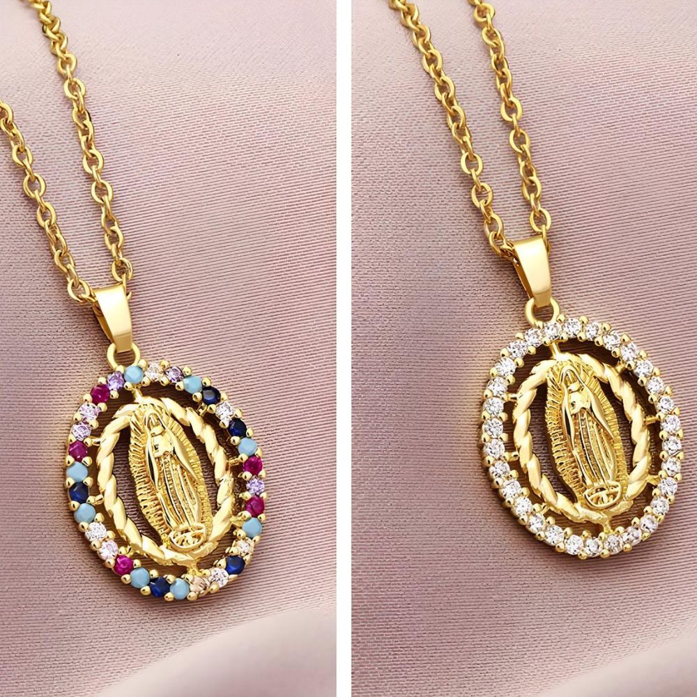 Collana della Madonna Placcata Oro