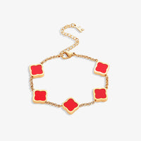 Bracciale Quadrifoglio Placcato Oro 18K