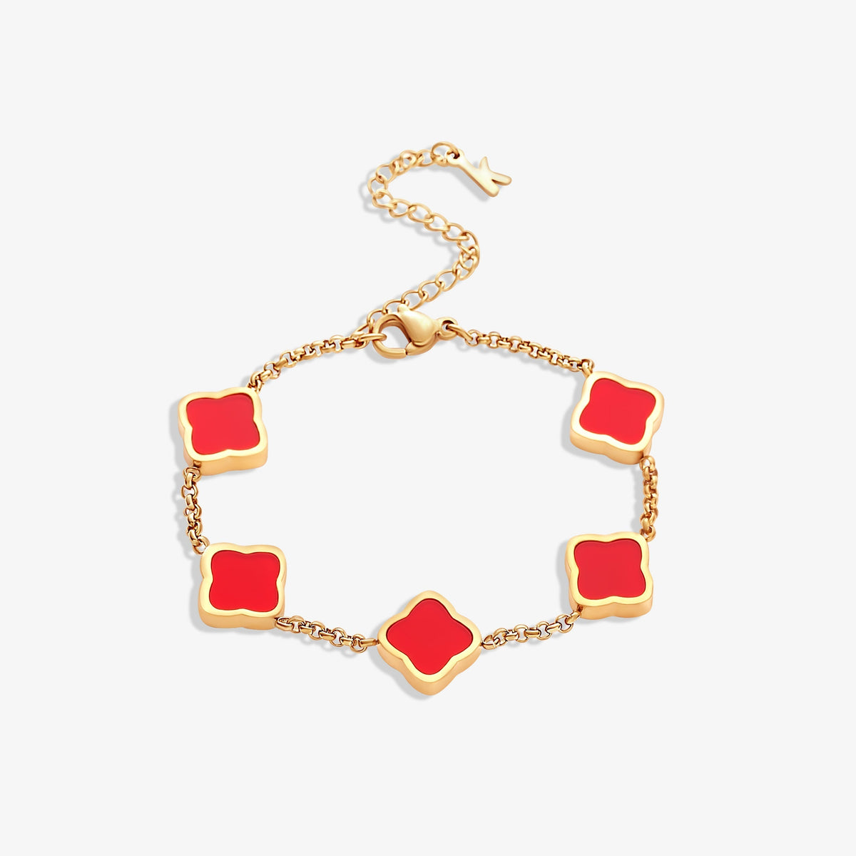 Bracciale Quadrifoglio Placcato Oro 18K
