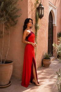 Vestido Oasis en rojo