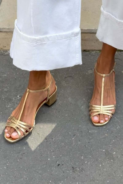 Allegra™ | Sandalias Doradas Elegancia Cotidiana