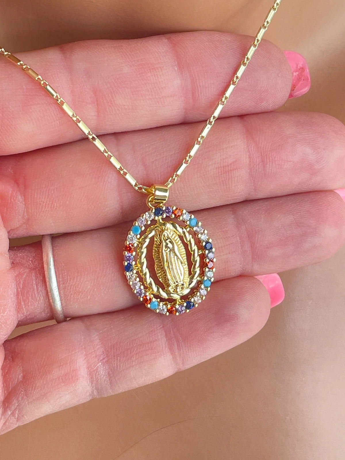 Collana della Madonna Placcata Oro