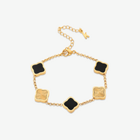 Bracciale Quadrifoglio Placcato Oro 18K