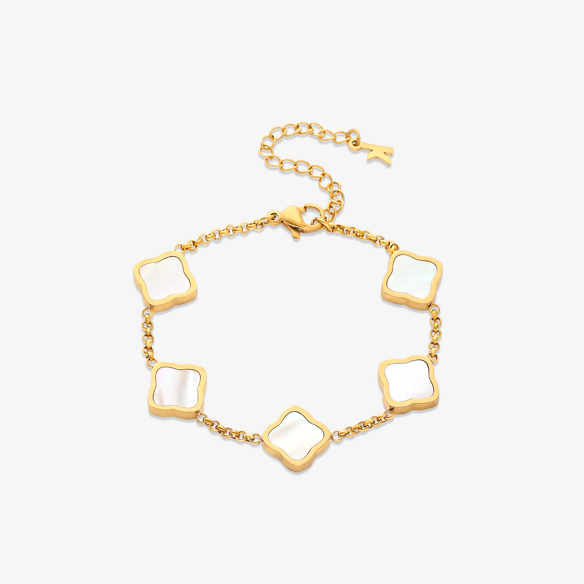 Bracciale Quadrifoglio Placcato Oro 18K