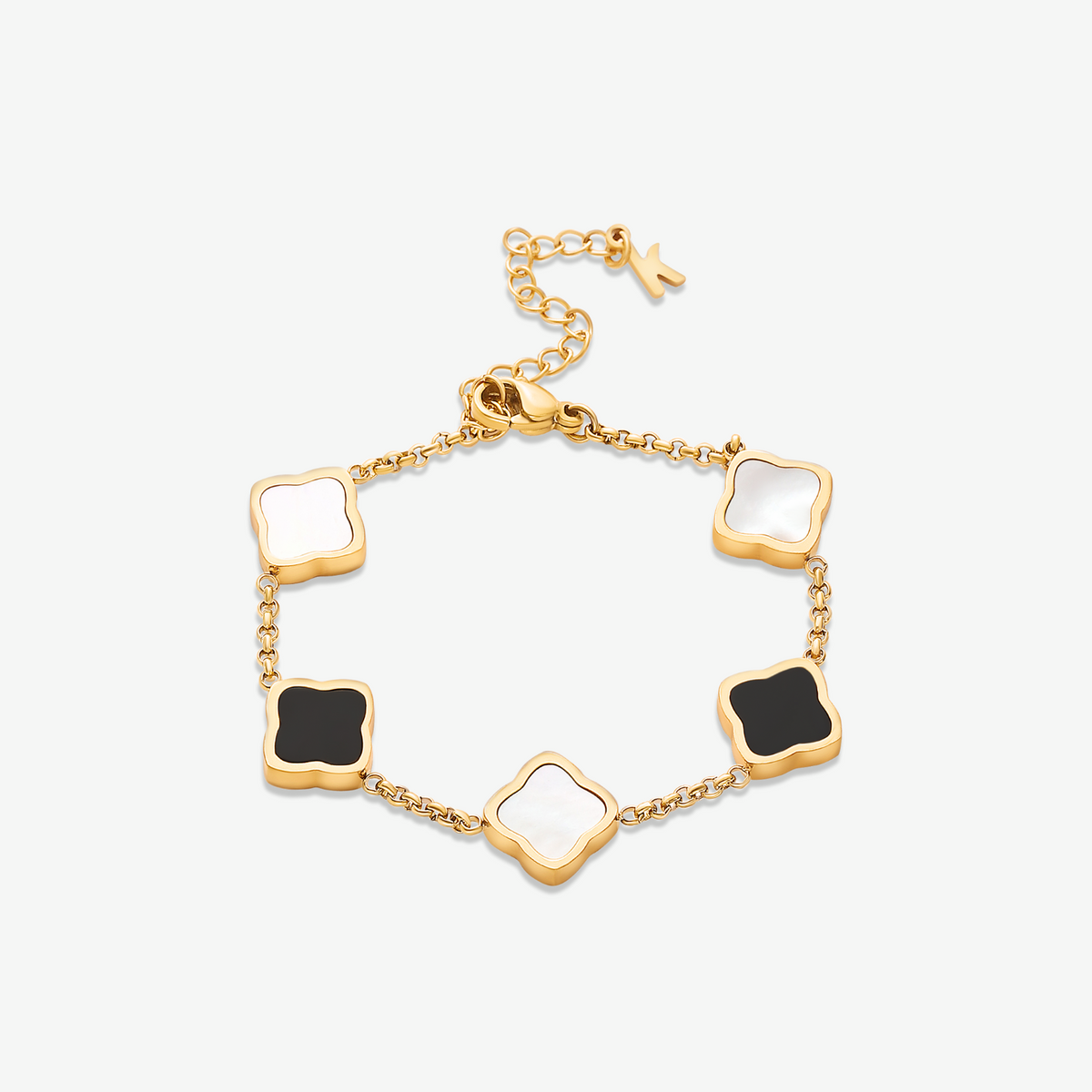Bracciale Quadrifoglio Placcato Oro 18K