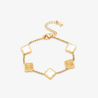 Bracciale Quadrifoglio Placcato Oro 18K