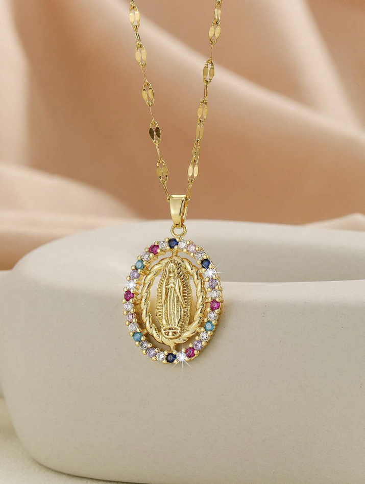 Collana della Madonna Placcata Oro