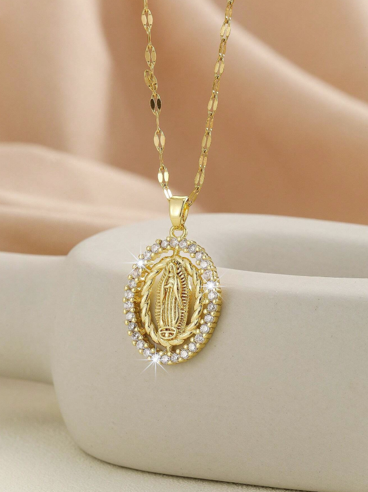 Collana della Madonna Placcata Oro