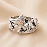 Anello Gatto che Riposa