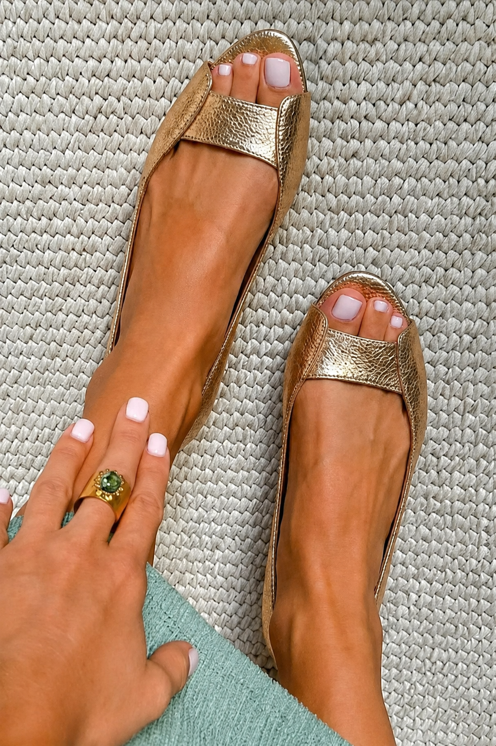 Adele™ | Sandali Dorati Comfort Chic