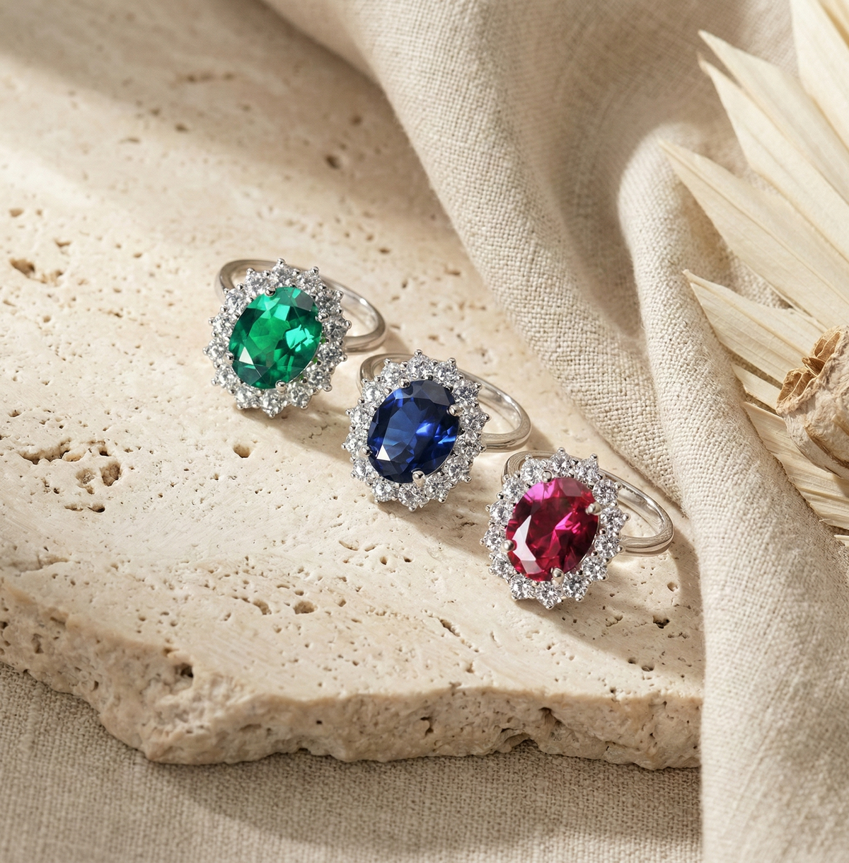 Diana — Anello a Onde con Zirconi