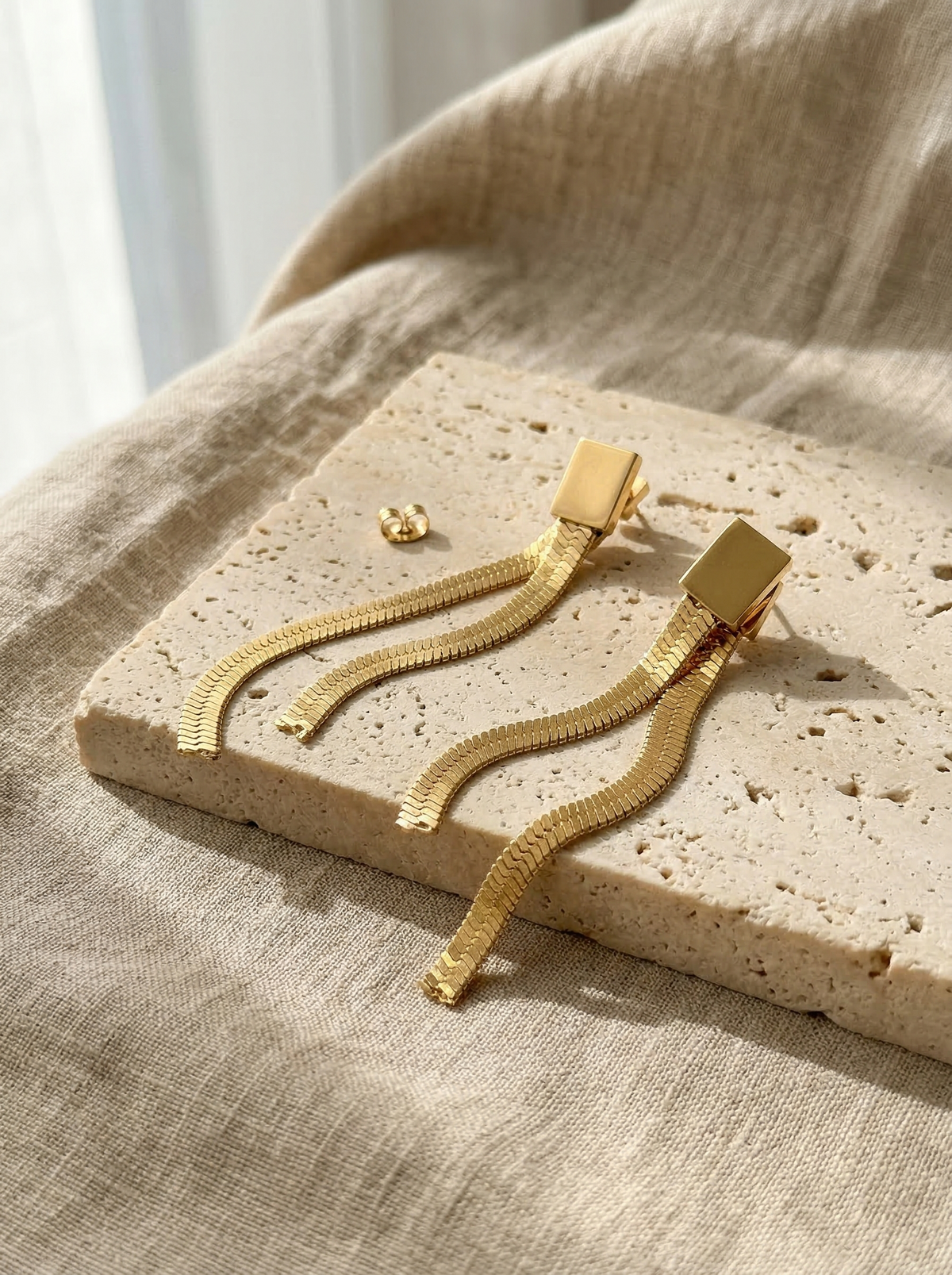 Catalina — Orecchini a Maglia Placcati Oro 18K