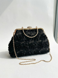 Flora — Pochette con Rose in Rilievo