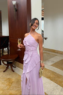 Eliza | Vestido maxi elegante con volantes para mujer