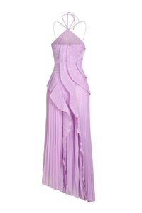 Eliza | Vestido maxi elegante con volantes para mujer