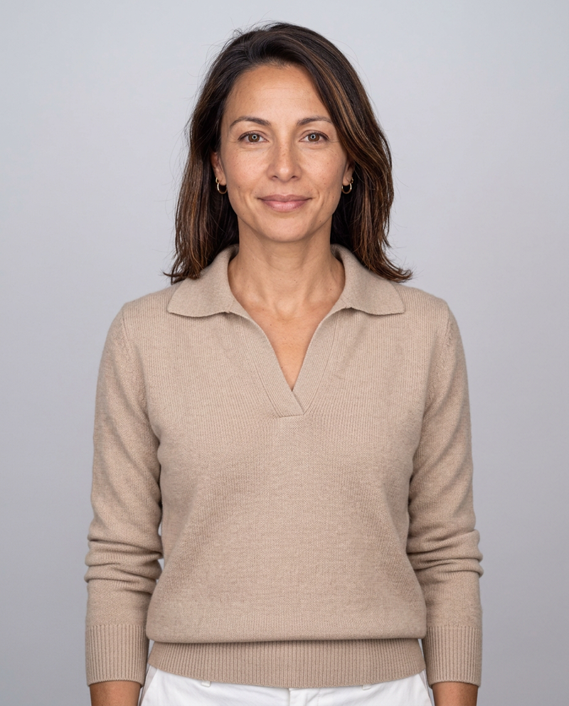 Maglione con Collo a Scialle in Maglia Fine