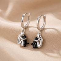 L'Étreinte Éternelle — Boucles d'oreilles Femme et Chien