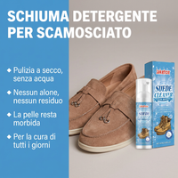 Kit Cura Camoscio — Schiuma, Spazzola e Panno