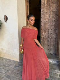 Vestido Toledo en Terracota