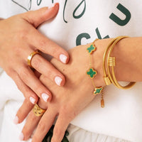 Amanda — Bracciale a Spirale Placcato Oro 18K