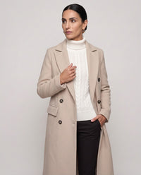 Cappotto Bellagio — Beige (dettaglio)