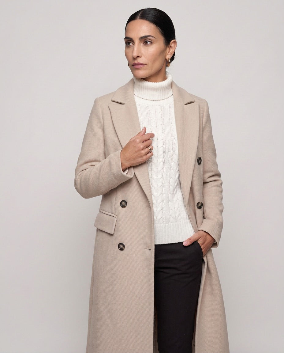 Cappotto Bellagio — Lungo Doppiopetto con Revers