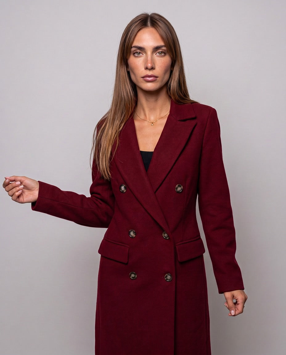 Cappotto Bellagio — Bordeaux (dettaglio)