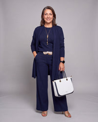 Completo Fiorenza in maglia tre pezzi — Blu Navy