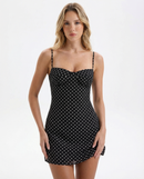 Vestido mini de lunares