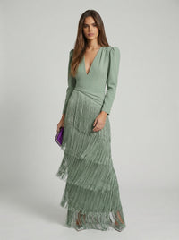 Salvia | Vestido Flecos
