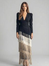 Salvia | Vestido Flecos