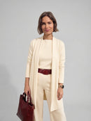 Conjunto Elena -  cárdigan largo, top y pantalón.