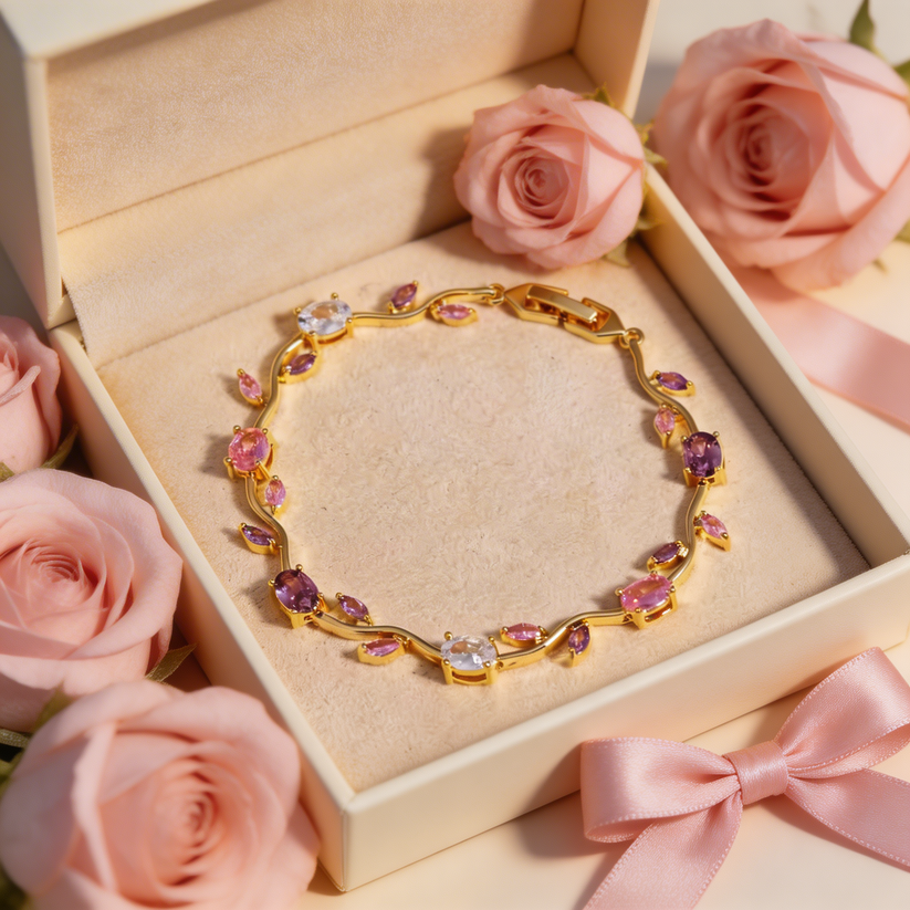 Aura Tulipano — Bracciale a Fiori