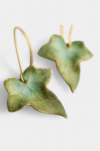 Orecchini Vintage Foglia Verde