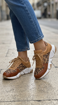 Sneaker Livia — Chunky Leopardo