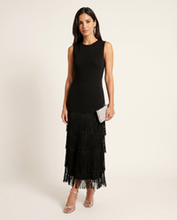 Francesca | Abito Midi con Frange