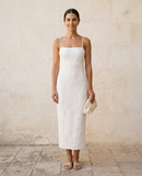 Camilla | Abito Midi in Pizzo Floreale