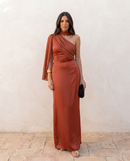 Noa | Plain Vintage Dress with Bow and High Waist