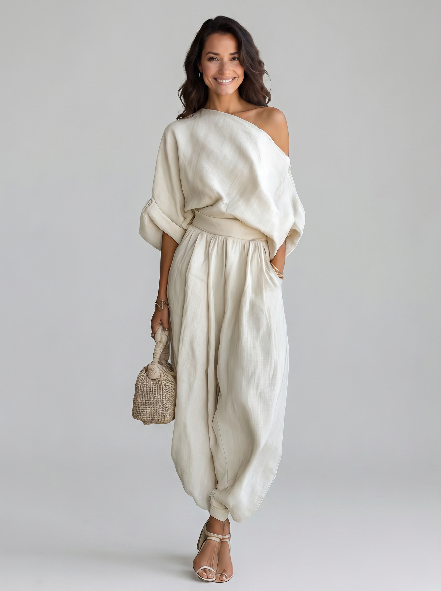 Mila™ | Conjunto de 2 piezas con hombros descubiertos