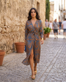 Silvia™ | Vestido midi con estampado