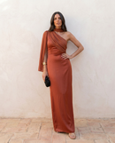 Noa | Plain Vintage Dress with Bow and High Waist