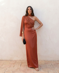 Noa | Plain Vintage Dress with Bow and High Waist