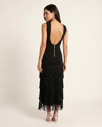 Francesca | Abito Midi con Frange