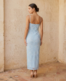 Camilla | Abito Midi in Pizzo Floreale