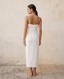 Camilla | Abito Midi in Pizzo Floreale