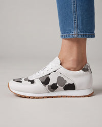 Zapatilla Nora — Blanca Animalier