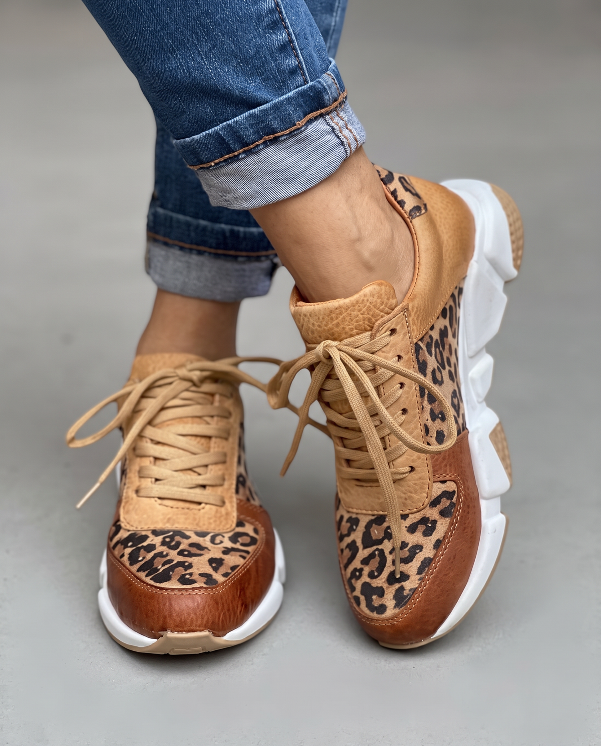 Sneaker Livia — Chunky Leopardo