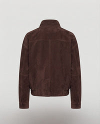 Bomber Corto Effetto Camoscio