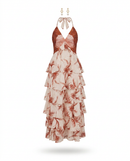 Eleonora | Abito Lungo in Chiffon Floreale